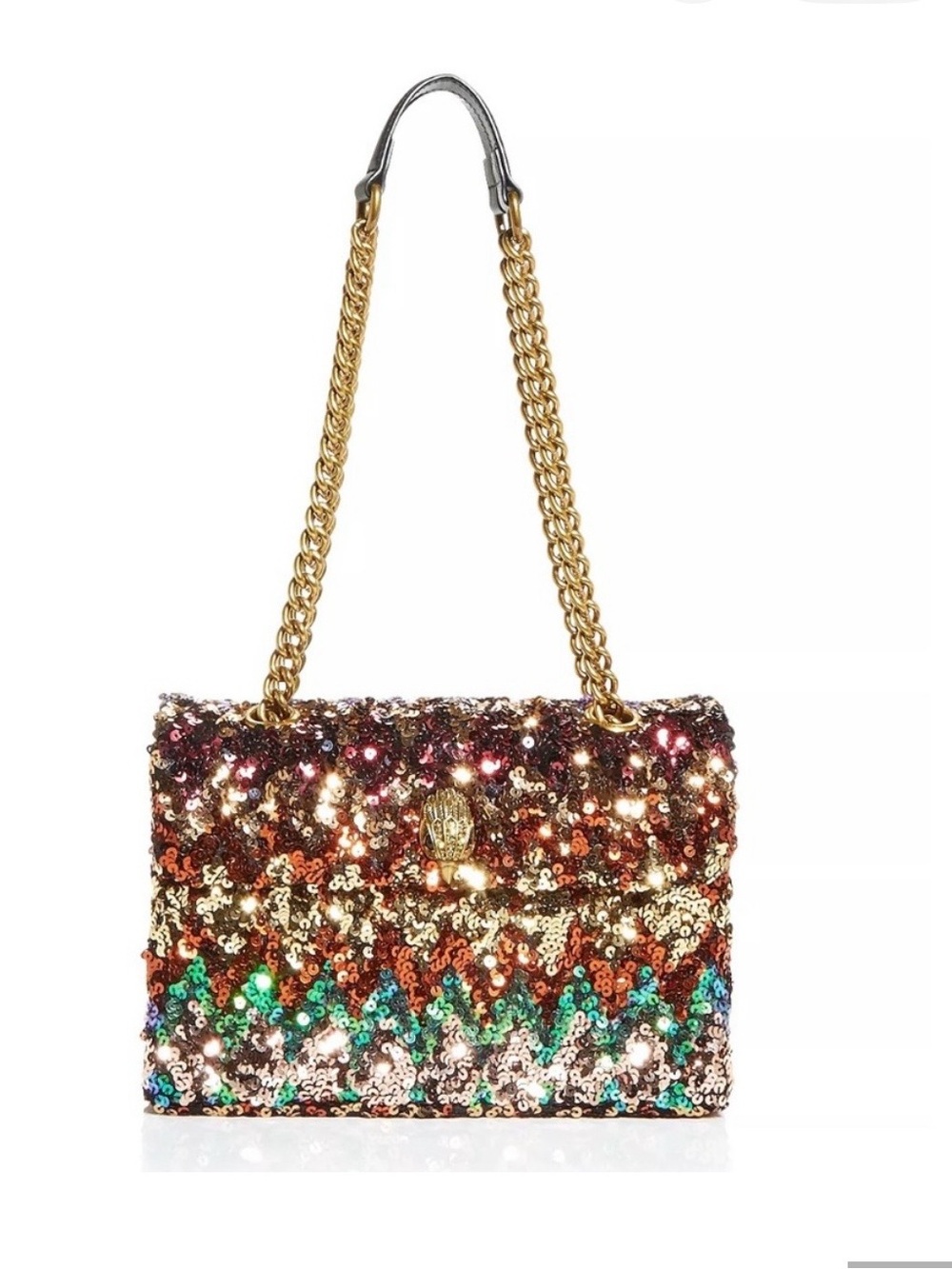Kurt Geiger Multicolor Sequin Chain Shoulder Bag
